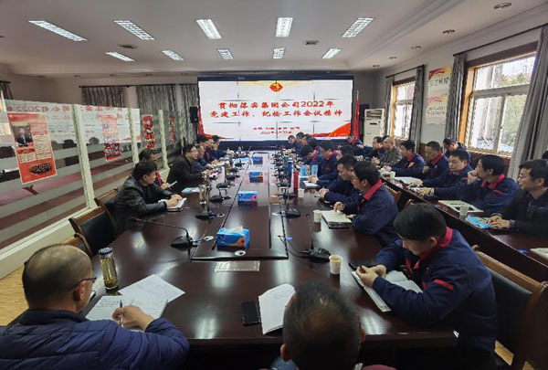 公司召開(kāi)會(huì)議傳達(dá)集團(tuán)公司黨建工作、紀(jì)檢工作會(huì)議精神